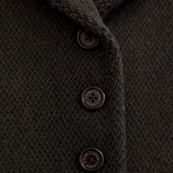 Dark forest green Lauren Ralph Lauren wool jacket - Picture 2 of 3
